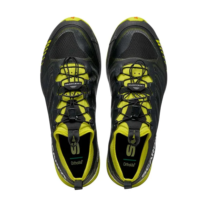 Scarpa Mens Ribelle Run Shoes - Black-Lime-4